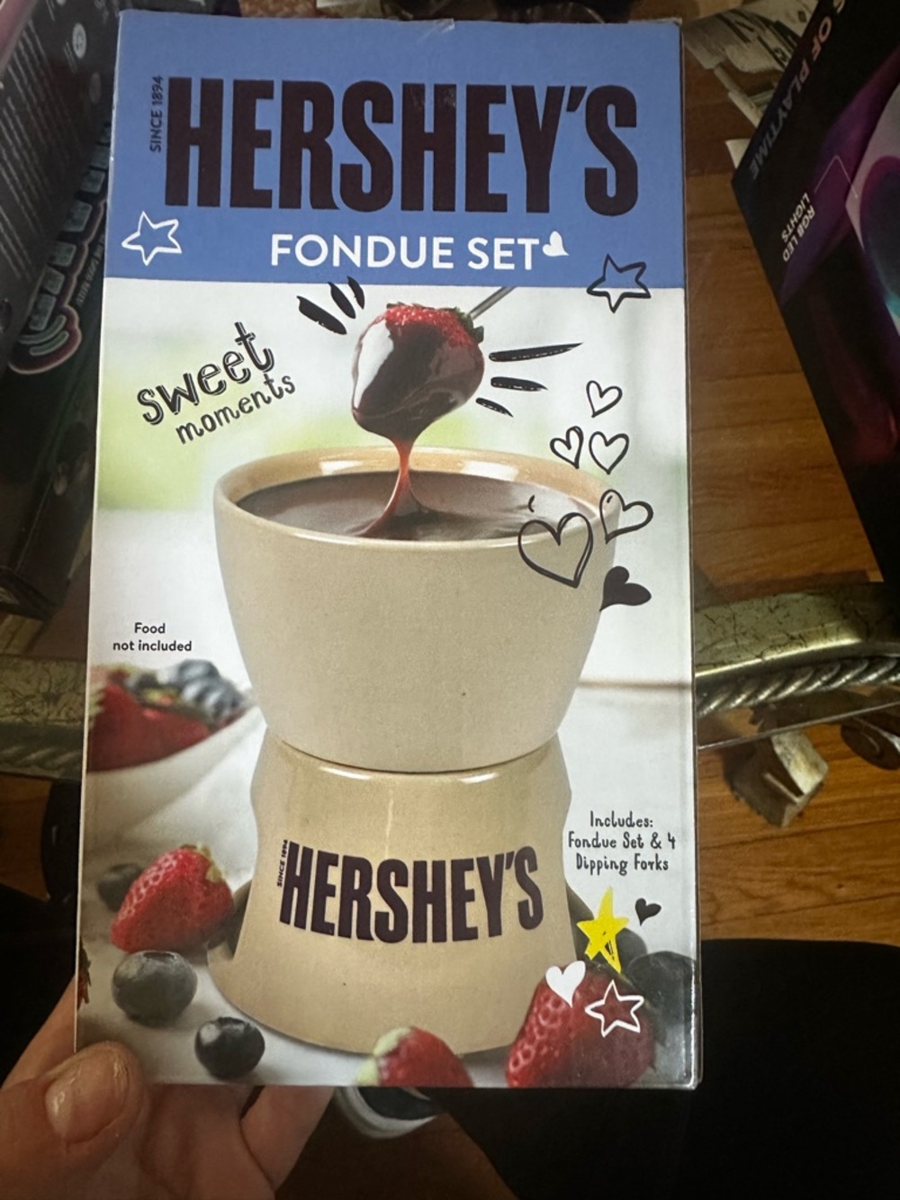 HERSHEY'S Cream Ceramic Fondue Set - Beige